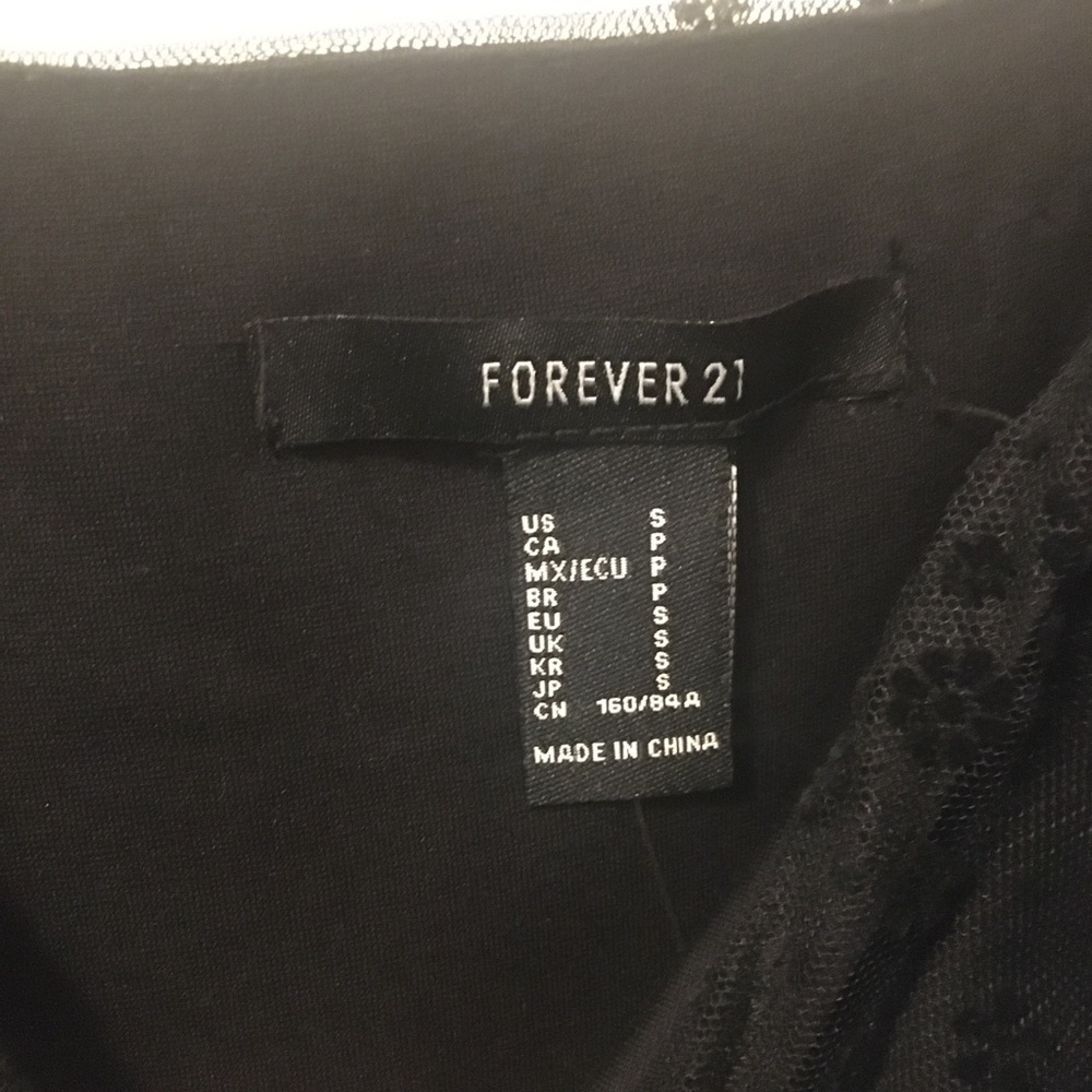 Forever 21 Mini Black dress - Picture 3 of 4